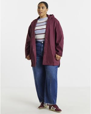 Simply Be Short Rubberised Mac - Purple