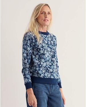 Seasalt Cornwall Bright Wave Sweatshirt - Blue