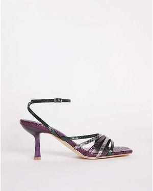 JD Williams Strappy Crossover Sandal E Fit - White