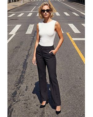 Roman Roman Bootcut Leg Stretch Trousers - Grey