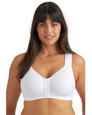 Miss Mary Of Sweden Miss Mary Cotton X-Back Bra - White