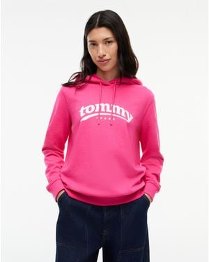 Tommy Hilfiger Logo Hoodie - Pink