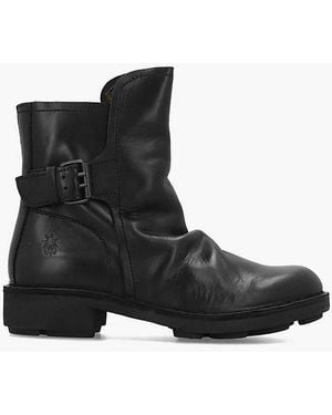 Fly London Nury Ankle Boots - Black