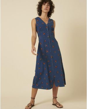 Nobody's Child Midi Dress - Blue