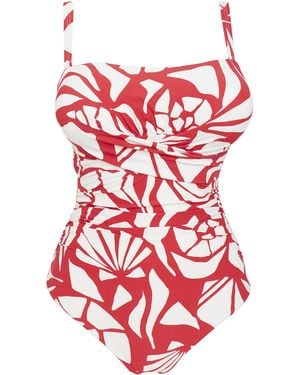 MAGISCULPT Bandeau Swimsuit - Red