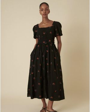 Nobody's Child Aggie Midi Dress - Black