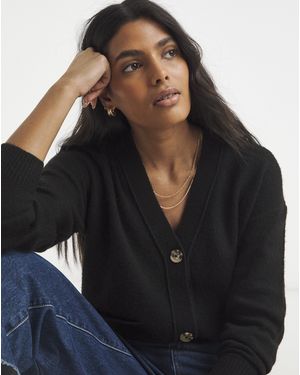 Simply Be V-Neck Cardigan - Blue