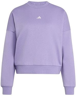 adidas Essentials Small Logo Sweatshirt - Purple
