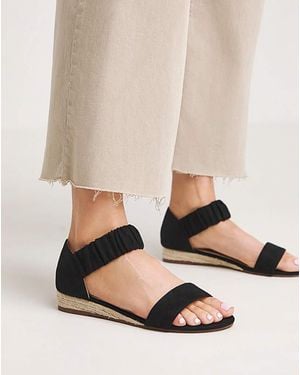JD Williams Twin Strap Espadrille Sandal E Fit - Natural