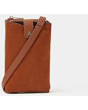 Accessorize Multi Pocket Phone Bag - Brown