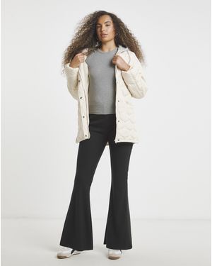 Simply Be Flared Jogger - White