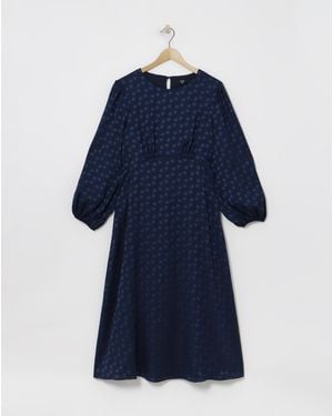Joanna Hope Jacquard Spot Maxi Dress - Blue