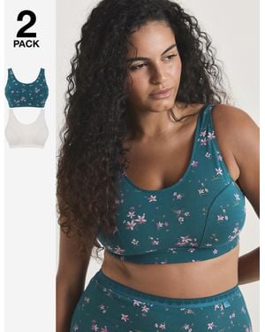 Slimma 2 Pack Comfort Tops - Multicolour