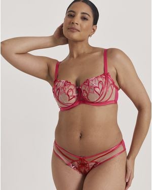 Ann Summers Love Struck Braz Midpink - Red