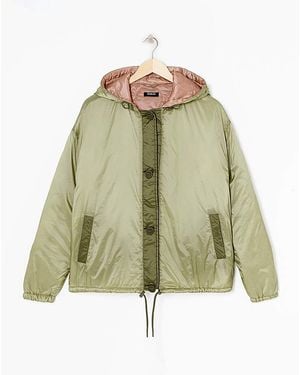 Simply Be Quilt Lined Parachute Bomber Jacket - Multicolour