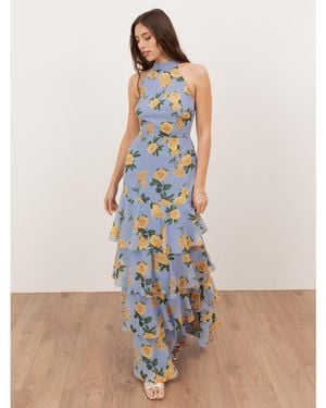 Anaya with love Floral Print Dress - Blue