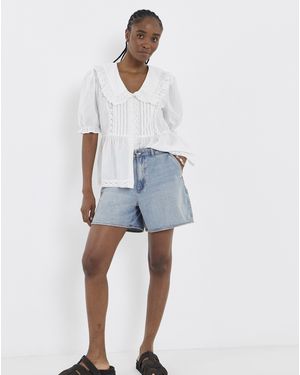 Vila High Waist Short - Blue
