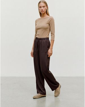 Vero Moda Miro High Waist Loose Trouser - Brown