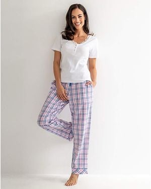 Pour Moi Pour Moi Ribbed Pj Set - Purple