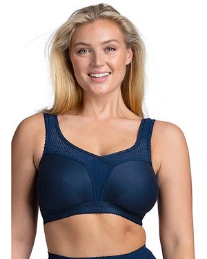 Miss Mary Of Sweden Miss Mary Cotton Fresh Bra - Blue