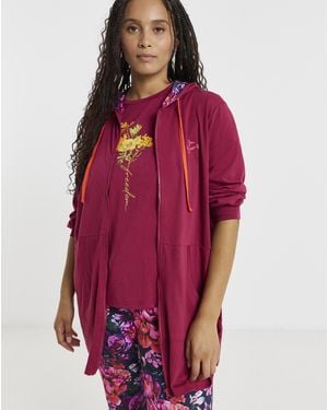Joe Browns Longline Lounge Hoodie - Red