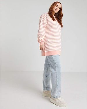 Simply Be Side Split Sweatshirt Tunic - Multicolour