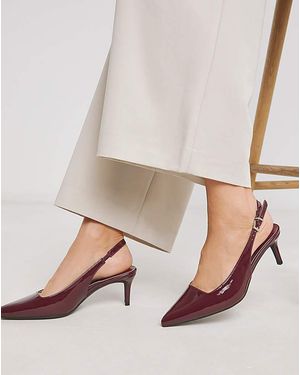 Simply Be Pointed Toe Slingback Wide - Red
