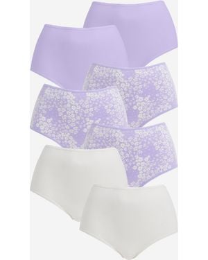 Pretty Secrets 7 Pack Full Fit Brief - White