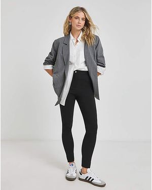 Simply Be Bengaline Skinny Super Stretch Trousers - Black