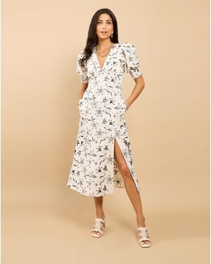 Little Mistress Lm Embroidered Dress - Natural