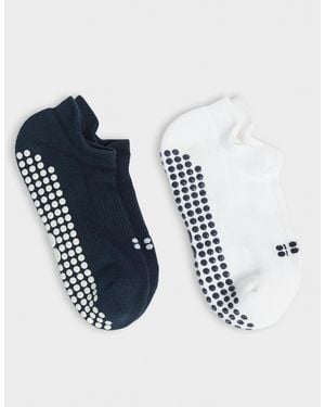 Sweaty Betty Women's Reformer Trainer Gripper Socks 2 Pack - Blue