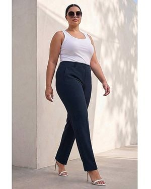 Roman Curve Straight Leg Trouser - Blue