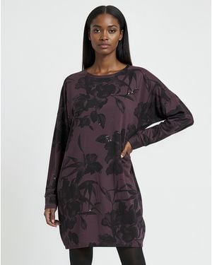 Religion Mini T-Shirt Sequin Dress - Red