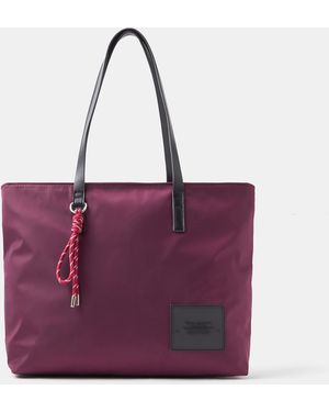 Accessorize Harper Nylon Laptop Tote Bag - Purple
