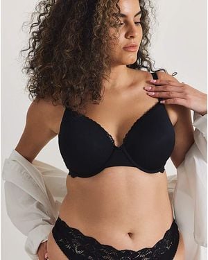 Pretty Secrets Wired Balcony Bra - Black