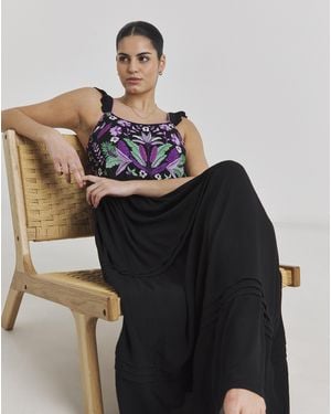Figleaves Frida Maxi Beach Dress - Black