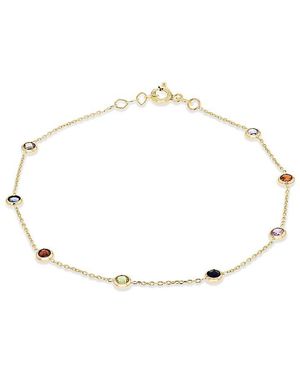 iJewel 9Ct Multi Round Cz Bracelet - Metallic