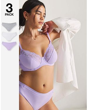 Pretty Secrets 3 Pack Harper Midi Brazilian - Multicolour