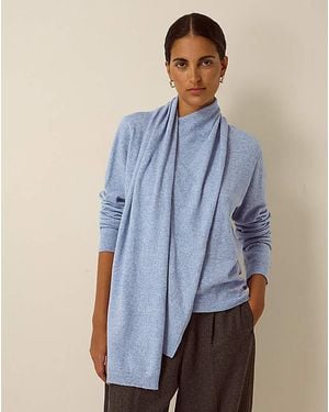 Monsoon Shaw Scarf Knit Jumper - Blue