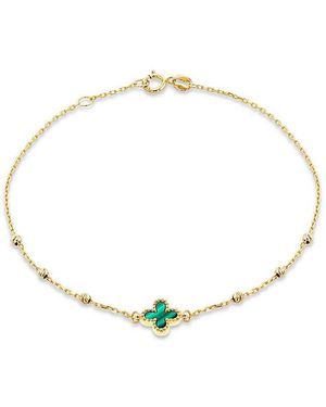 iJewel 9Ct Malachite Bracelet - Metallic