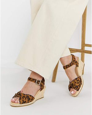 Simply Be Twist Espadrille Sandals Extra Wide - Natural