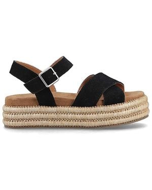 Hush Puppies Rosa Rafia Sandal - Black