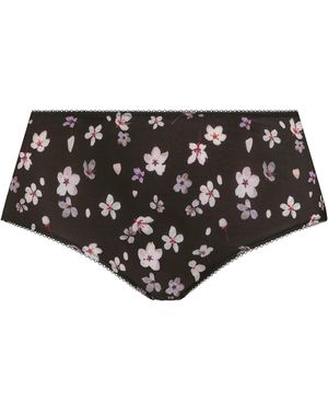 Goddess Kayla Full Fit Briefs Blk Print - Black