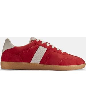 Clarks Stara Combi Suede Trainers - Red