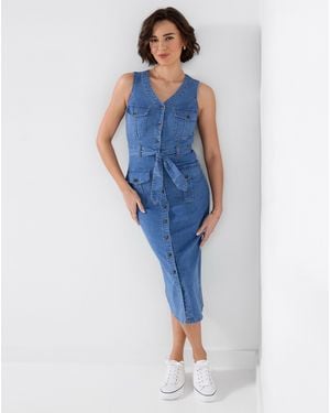Joe Browns Dreamer Denim Dress - Green