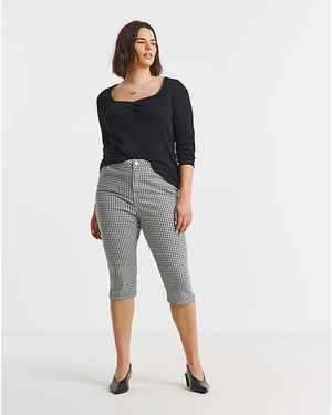 Simply Be Capri Jeans - Blue