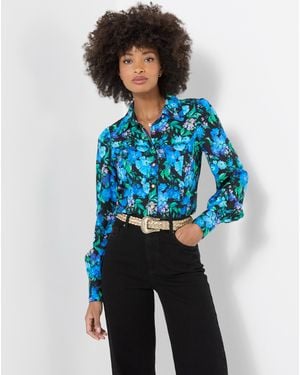 Joe Browns Helena Floral Blouse - Blue