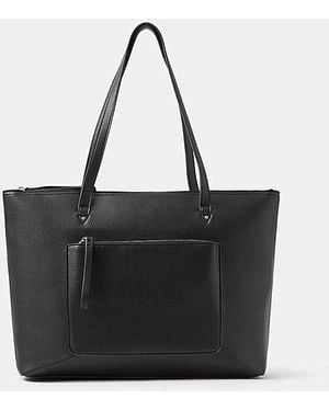 Accessorize Rachel Zip Laptop Tote Bag - Black