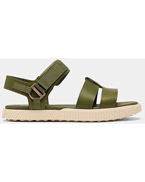 Sorel Ona Ave Ankle Strap Flat Sandal - Green