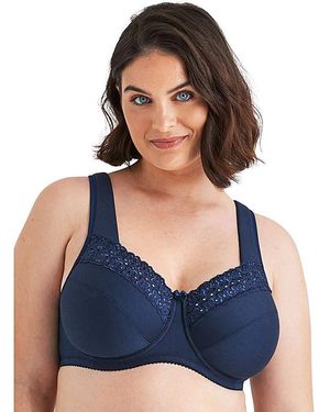 Miss Mary Of Sweden Miss Mary Broderie Anglaise Wired Bra - Blue